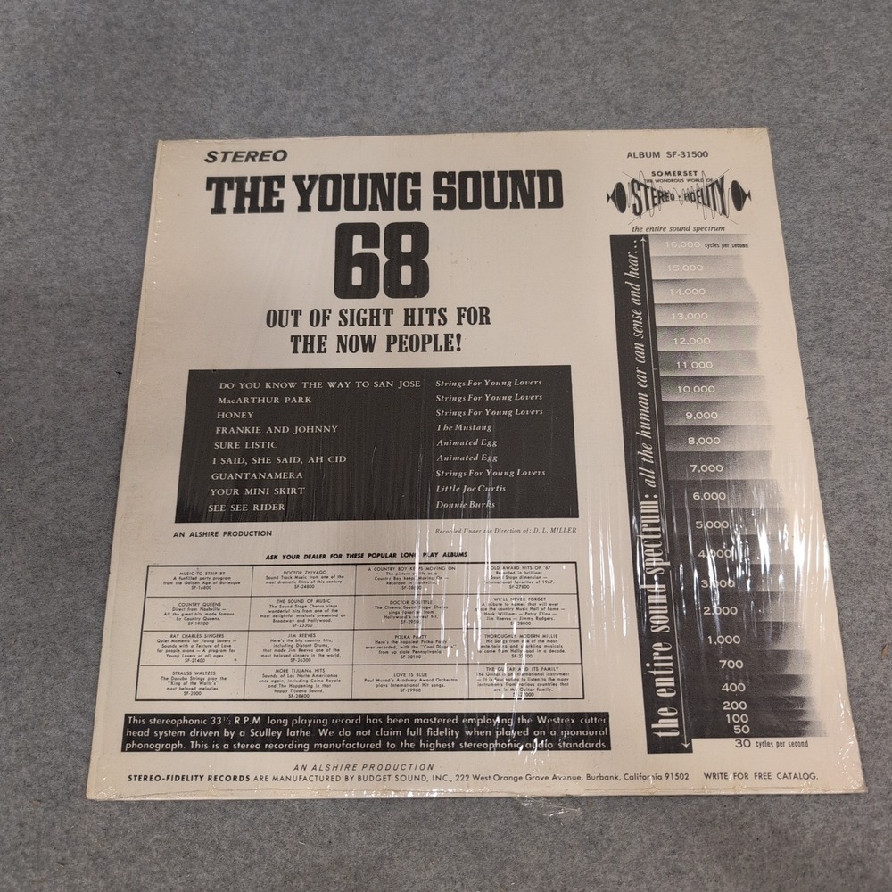 The Young Sound 68 Out Of Sight Hits Various Artists Vinyl LP Somerset SF-31500 - Picture 2 of 2